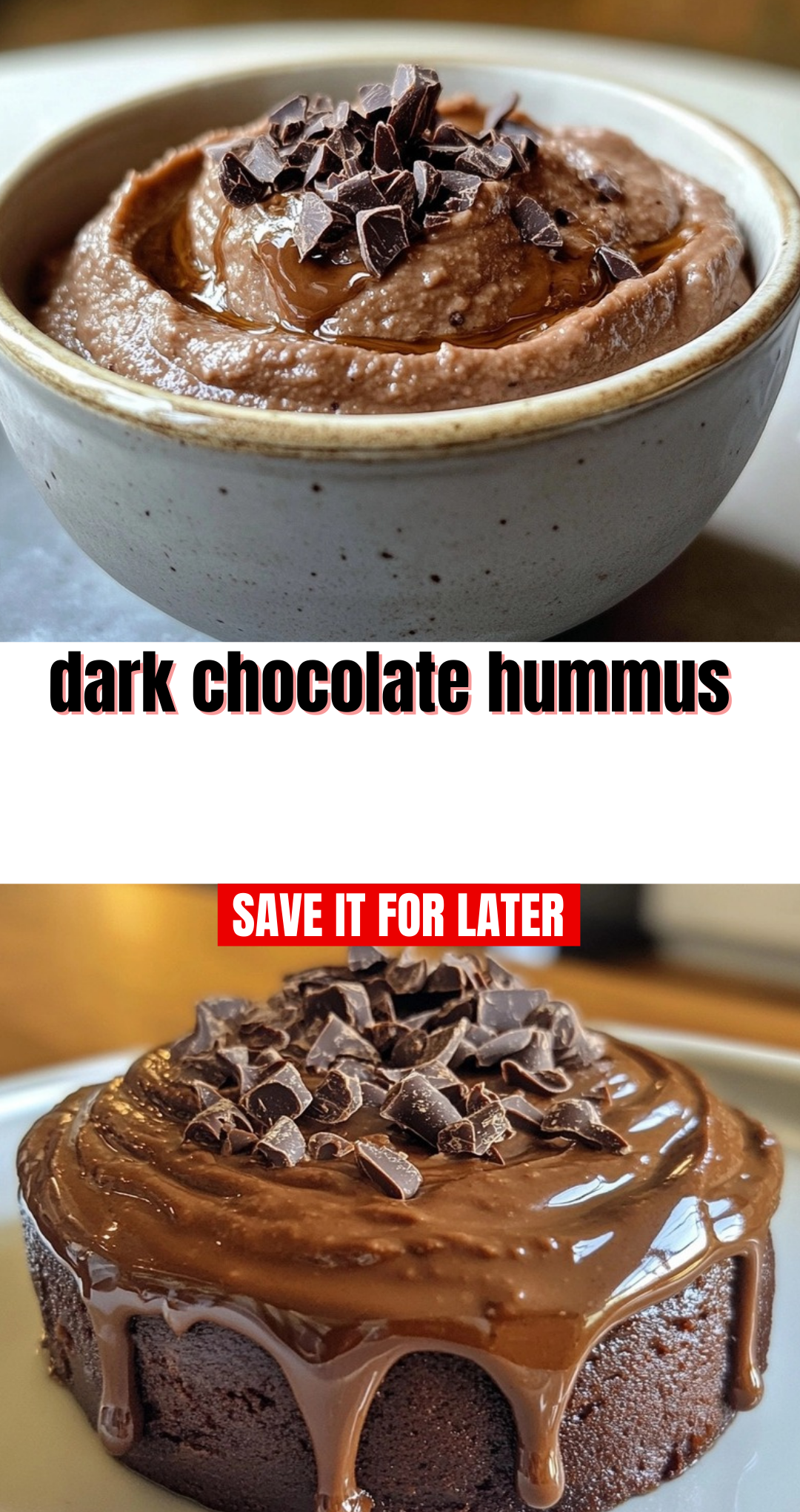 dark chocolate hummus