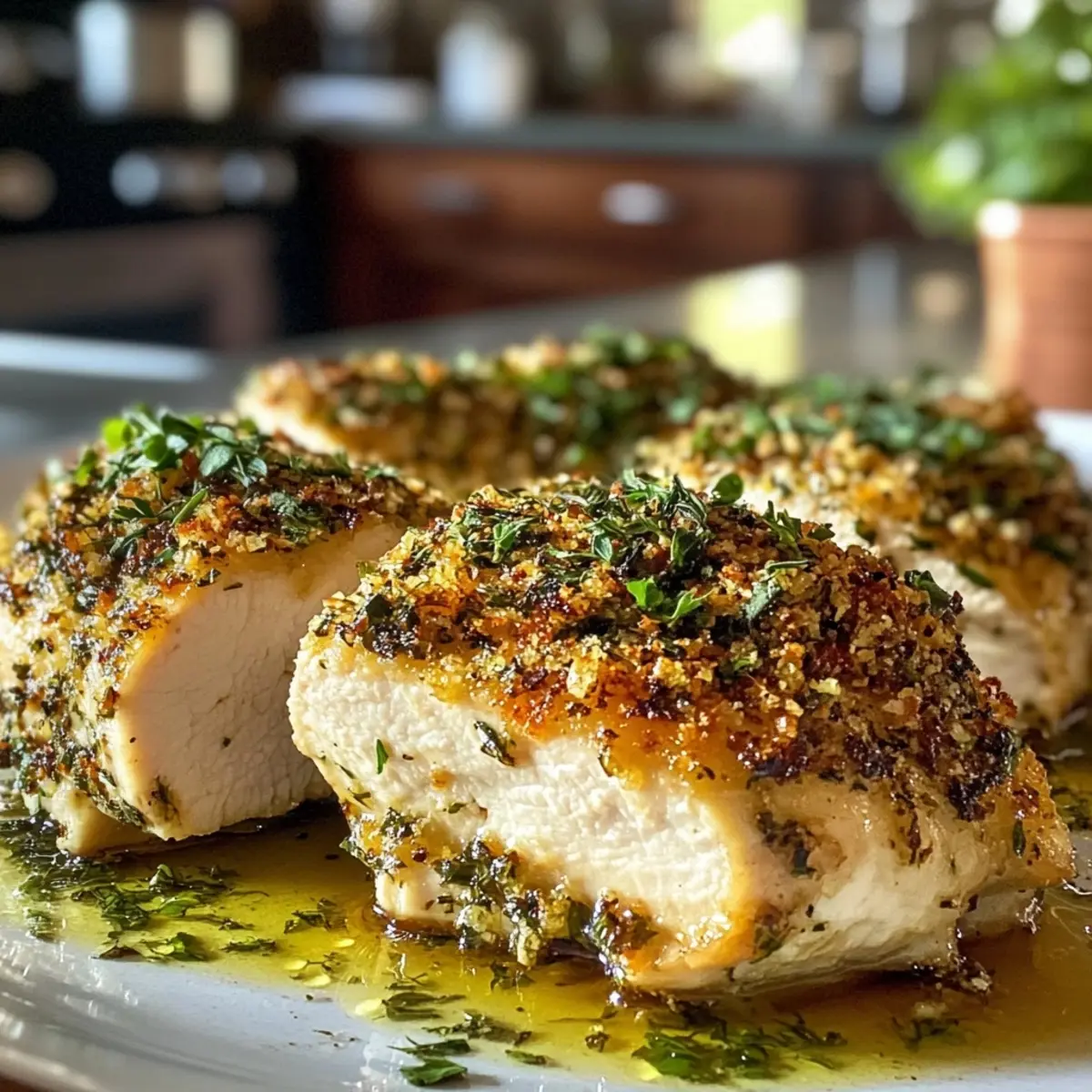 Herb-Crusted Boursin Chicken