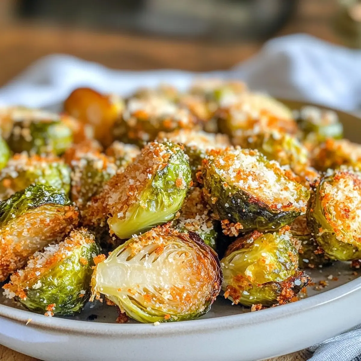 Parmesan Crusted Brussel Sprouts