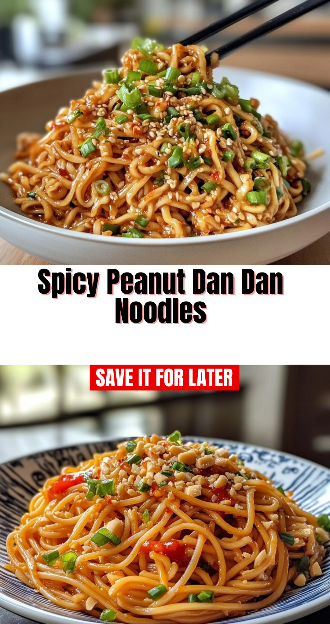 Spicy Peanut Dan Dan Noodles