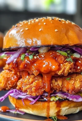 Korean Fried Chicken Burgers