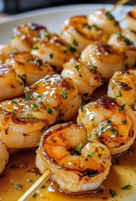honey Garlic Shrimp Skewers