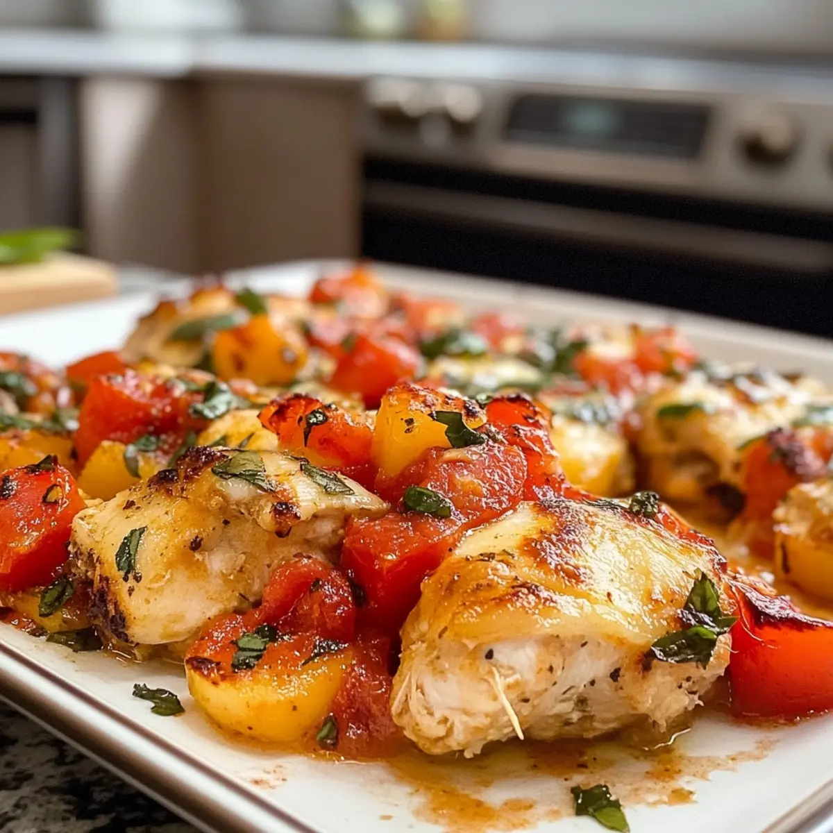 Bruschetta Chicken Bake