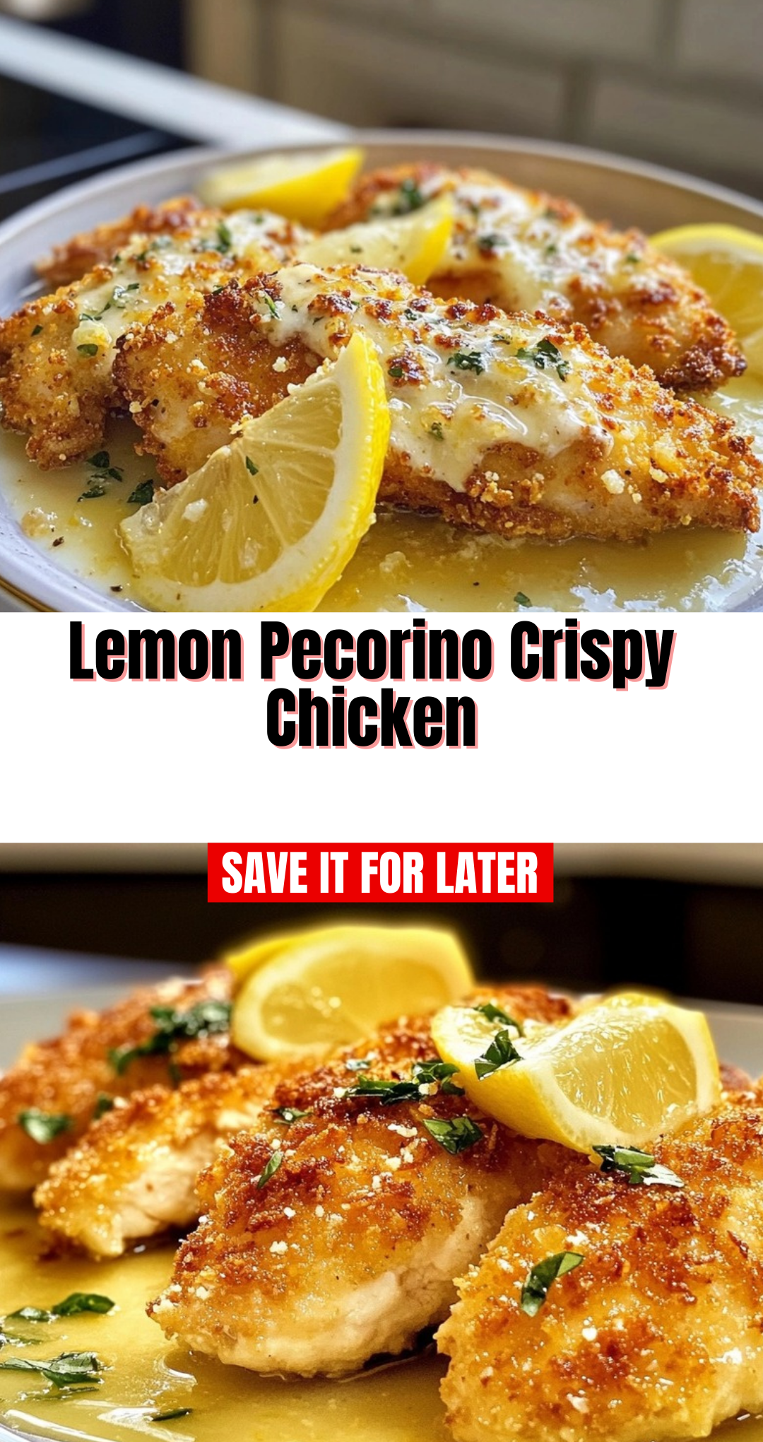 Lemon Pecorino Crispy Chicken