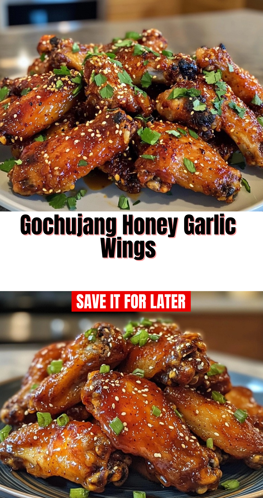 Gochujang Honey Garlic Wings