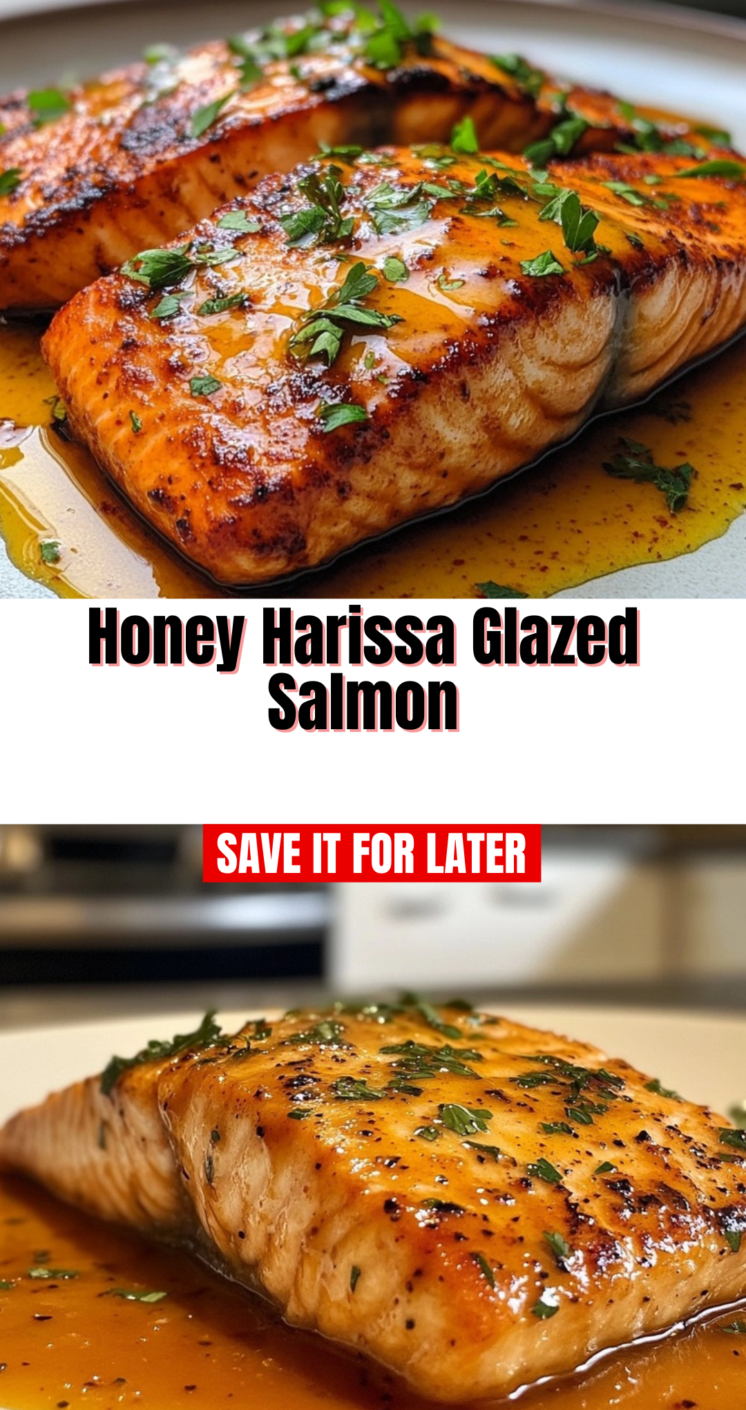 Honey Harissa Glazed Salmon