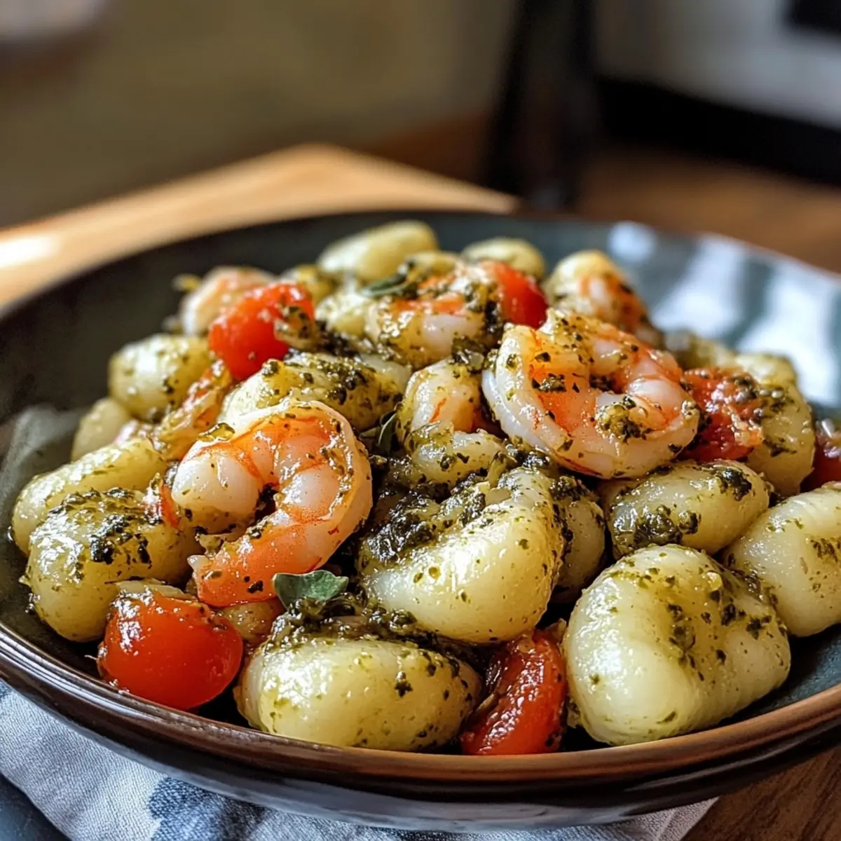 30-Minute Pesto Shrimp Gnocchi