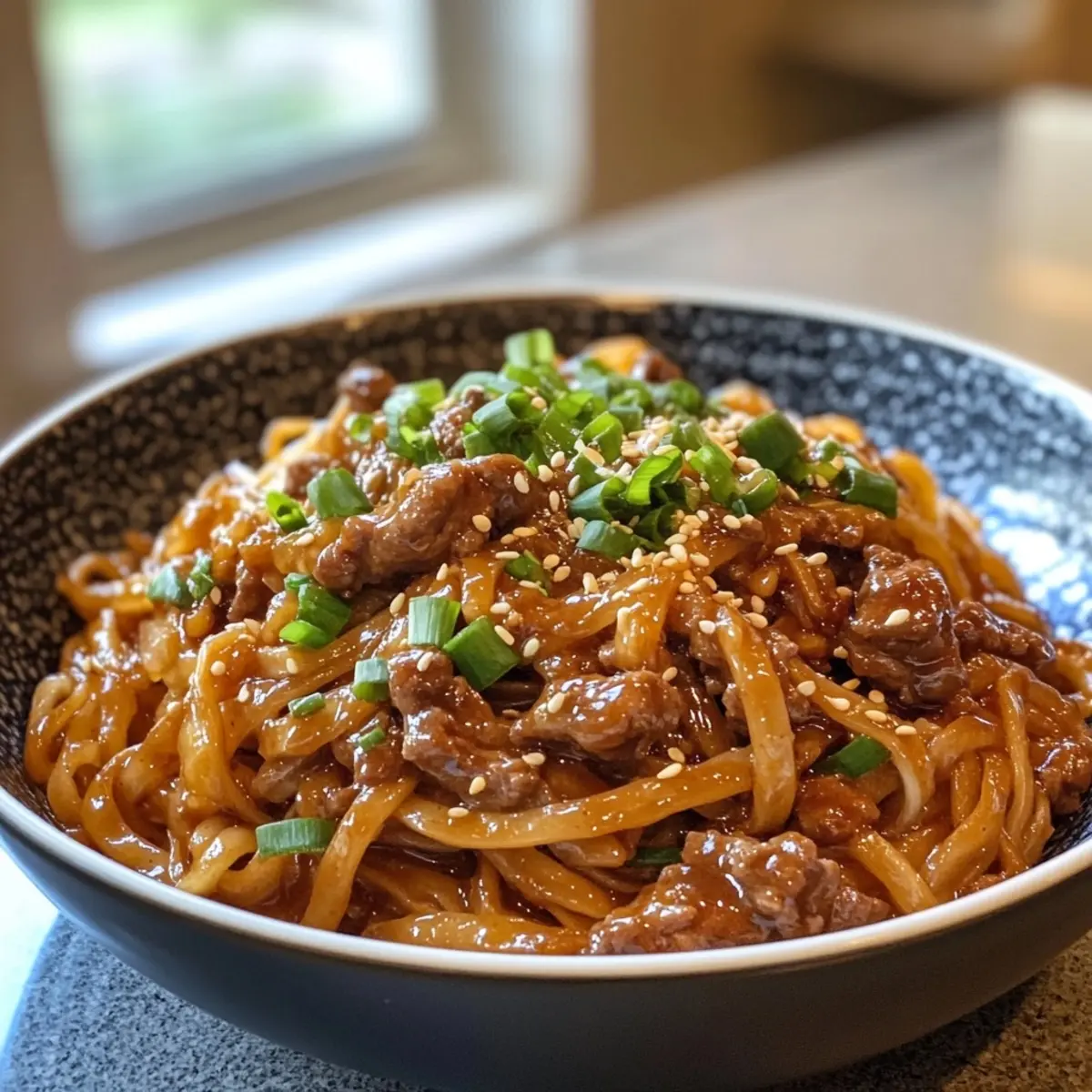 Quick Hoisin Beef Noodles
