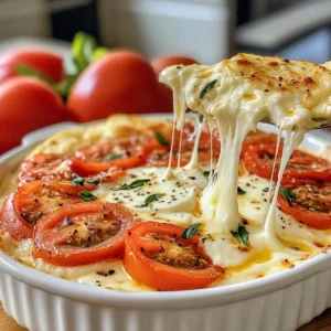 Tomato Mozzarella Caprese Dip