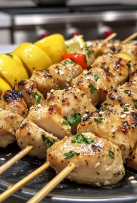 Lemon Chicken Skewers