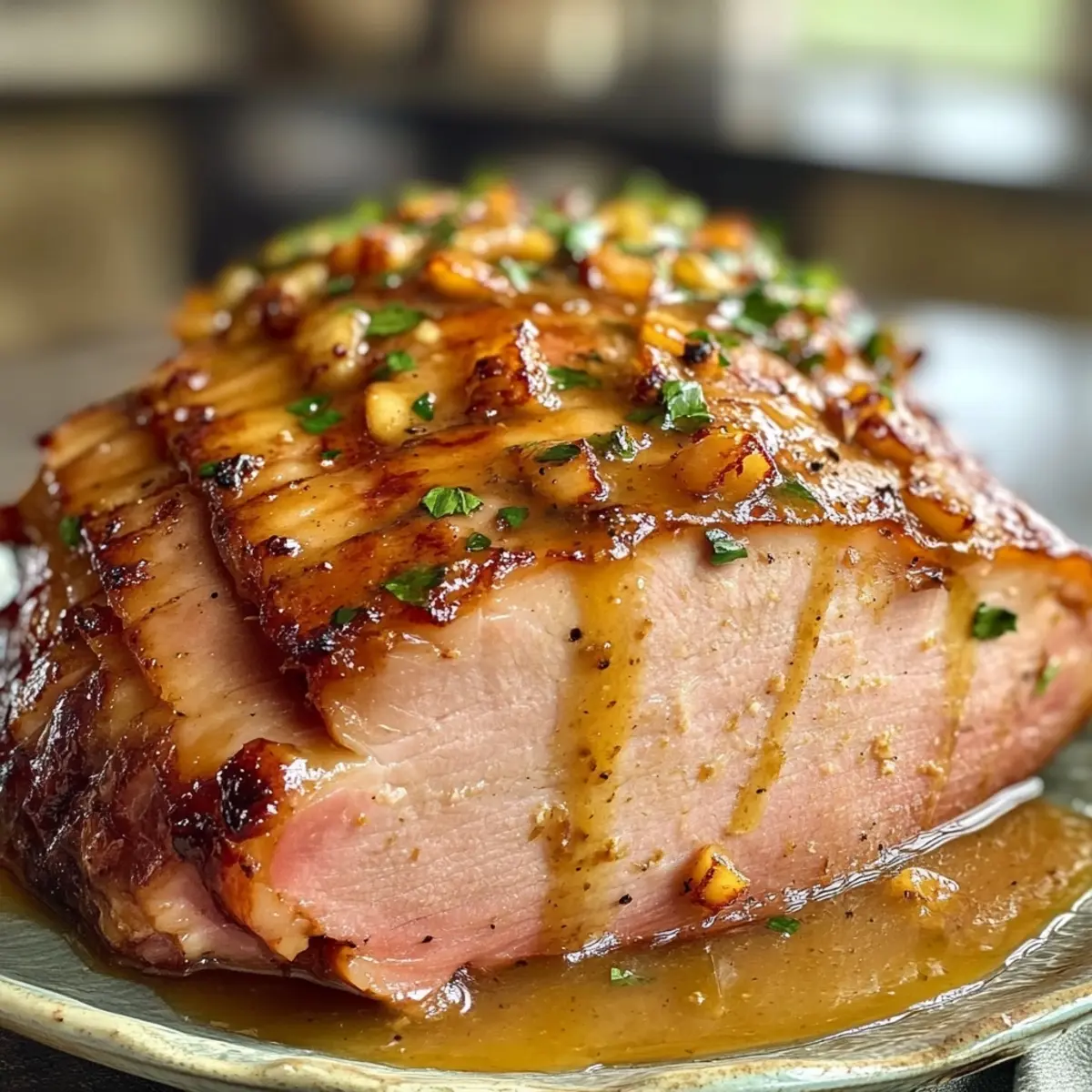 Slow Cooker Honey Mustard Ham