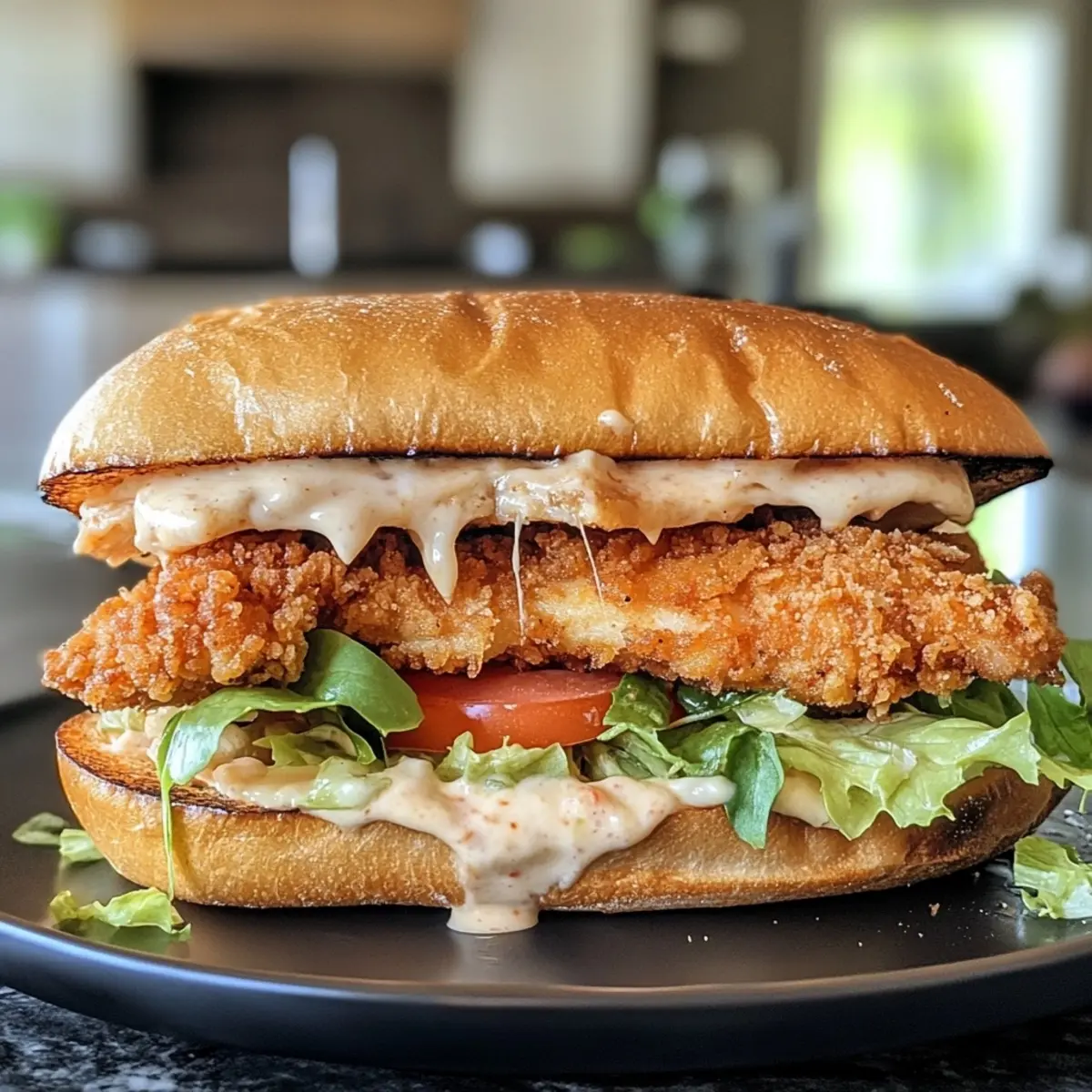Crispy Chicken Caesar Sandwich