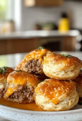Cheesy Beef Biscuit Bombs