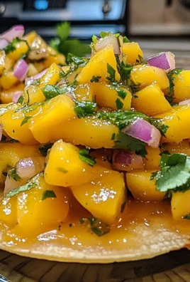 Mango Habanero Ceviche Tostadas