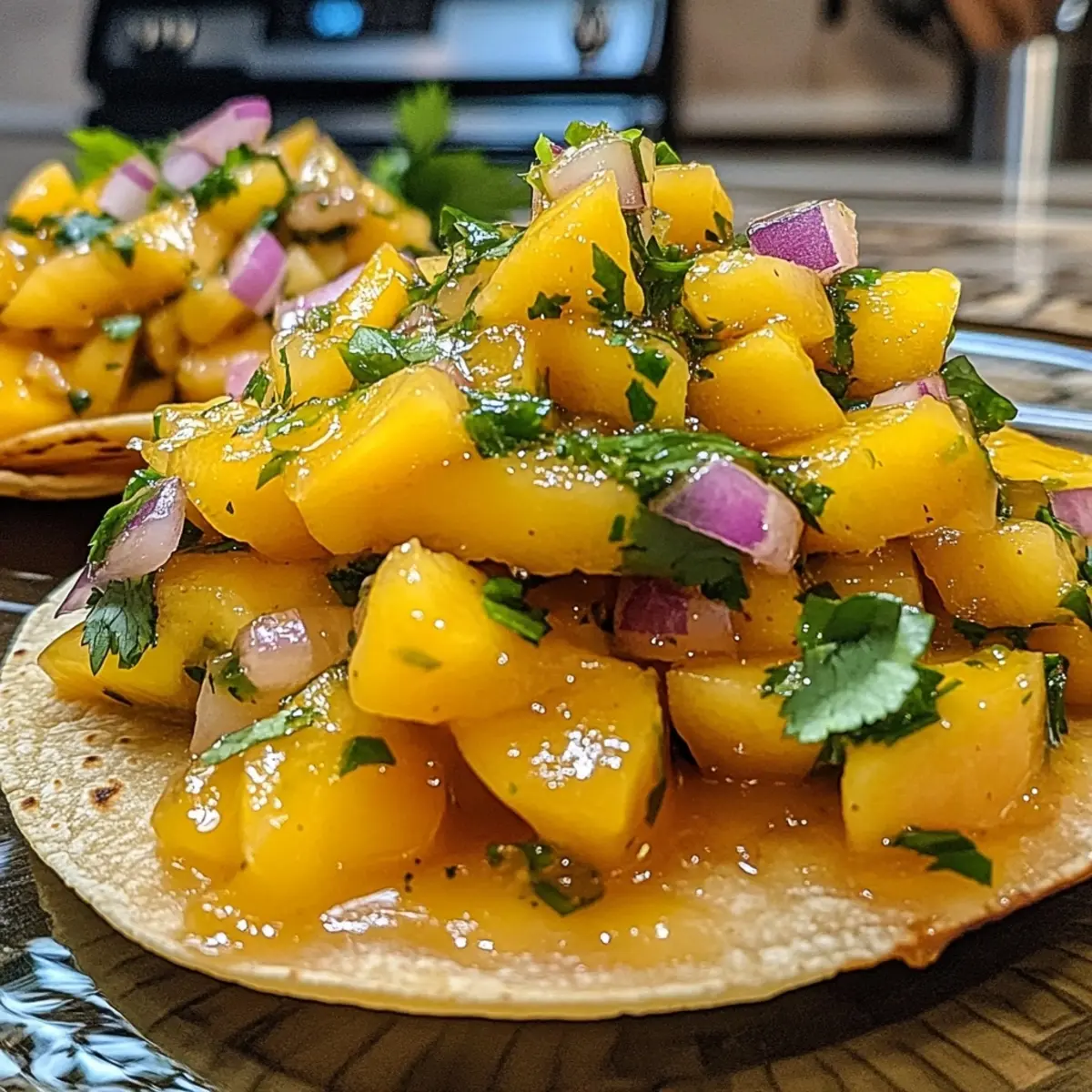 Mango Habanero Ceviche Tostadas