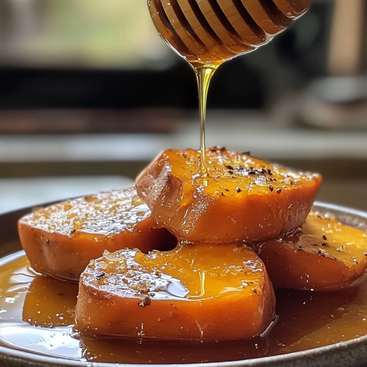 Hot Honey Melting Sweet Potatoes