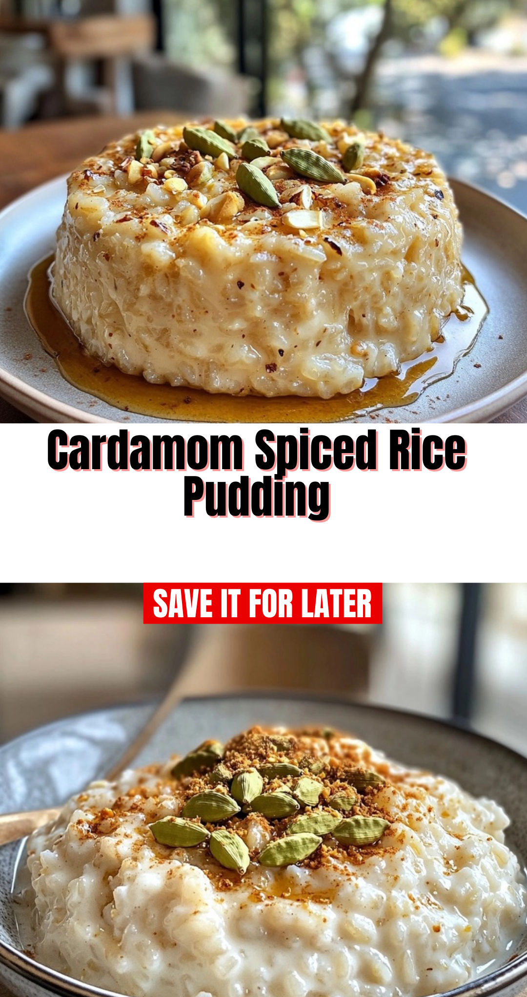 Cardamom Spiced Rice Pudding