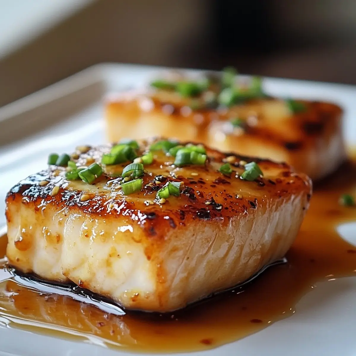 Miso Ginger Glazed Sea Bass