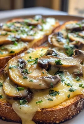 Gourmet Cheesy Mushroom and Garlic Toasts to Crave