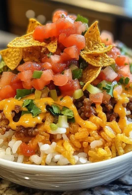 Taco Rice Bowl with Doritos Recipe