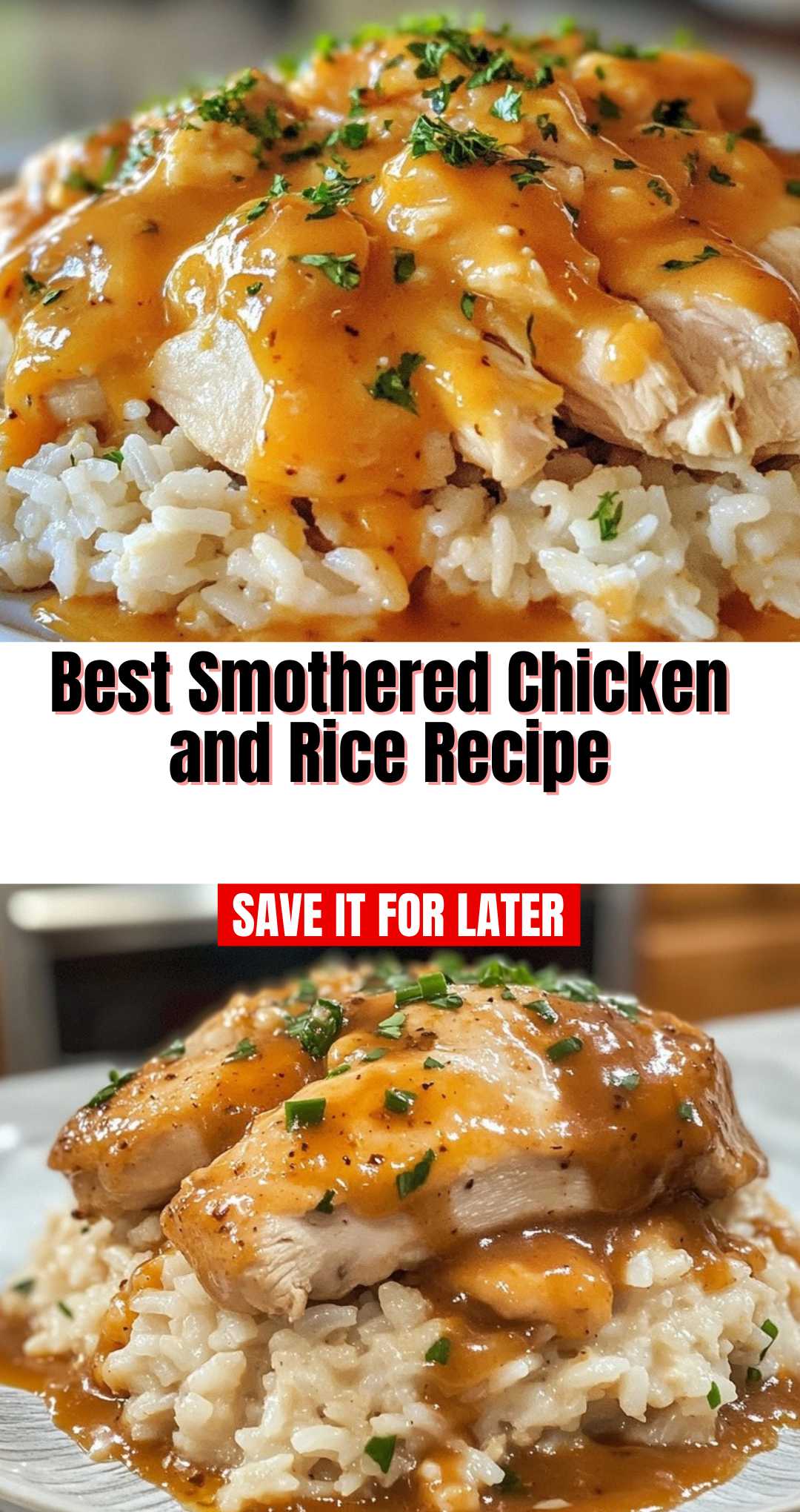 Best Smothered Chicken and Rice Recipe
