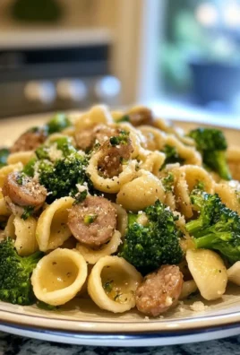 30 Minute Orecchiette Pasta with Sausage and Broccoli