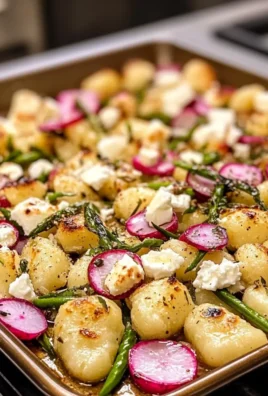 Sheet Pan Gnocchi with Roasted Radishes and Feta