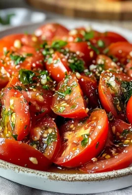 Tomato Garlic Salad Bursting With Flavor